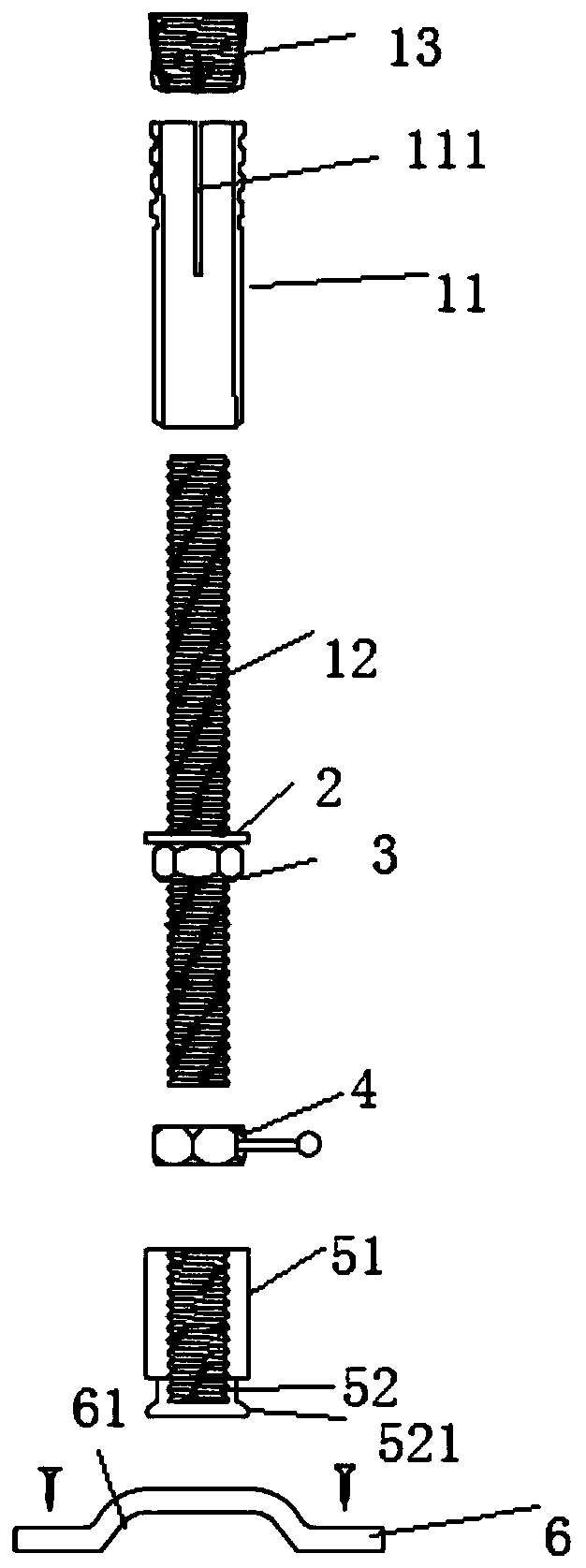 Assembly type finish hanging plate system component