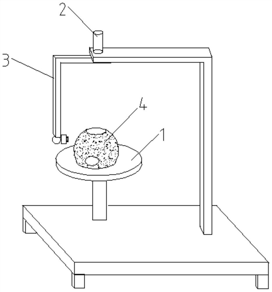 A three-dimensional model splicing device and method