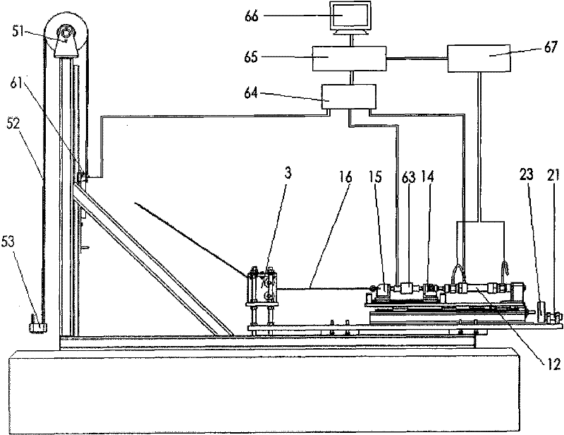 Fatigue testing machine applied to tension test piece and method thereof