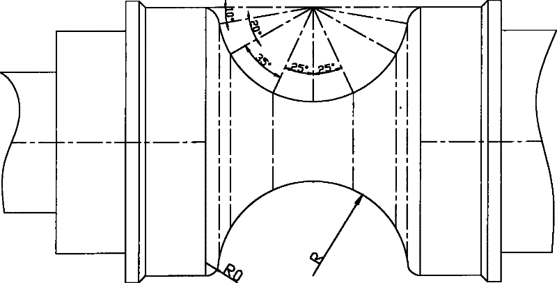 Laser heat treatment hardening method for steel pipe cast iron roll surface