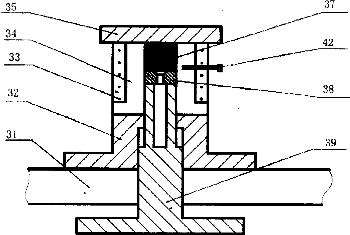 Super plasticity extruding and forming device for micro parts