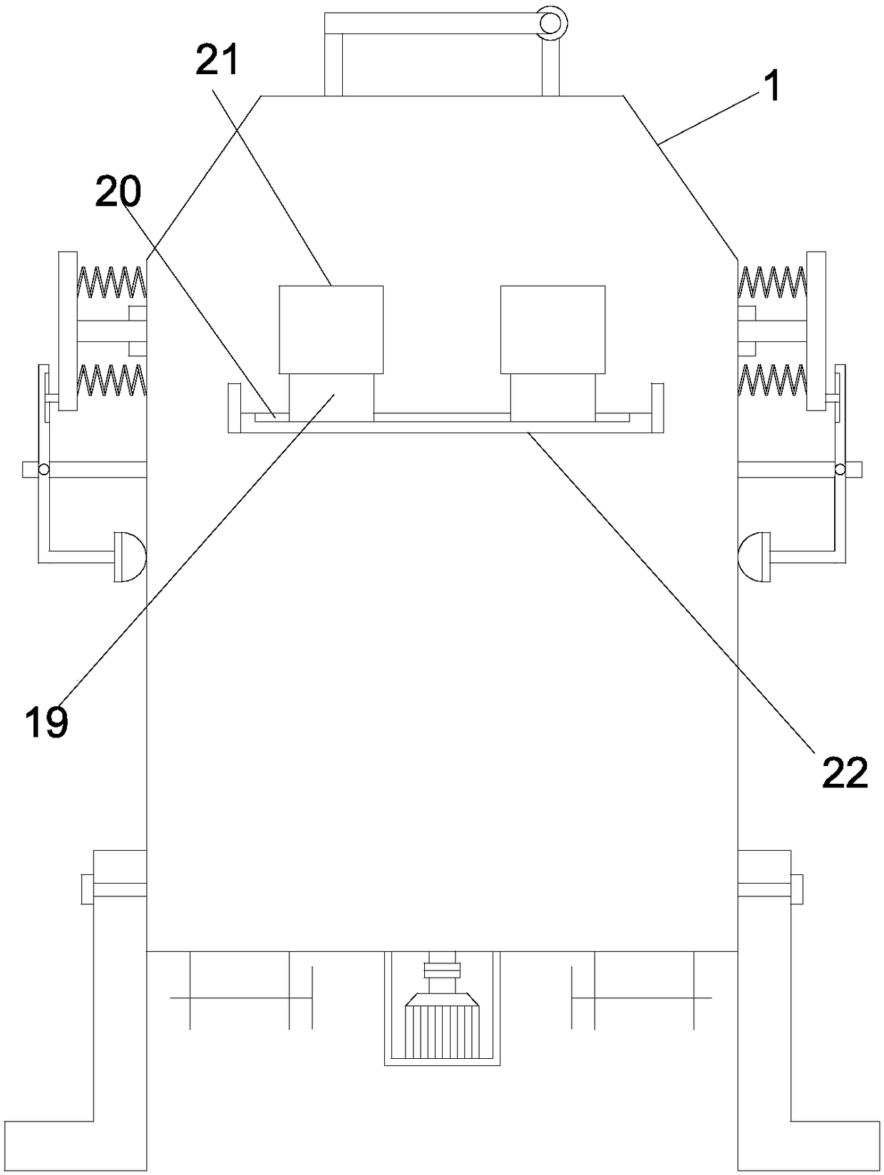 Efficient mixing device for concrete mixing