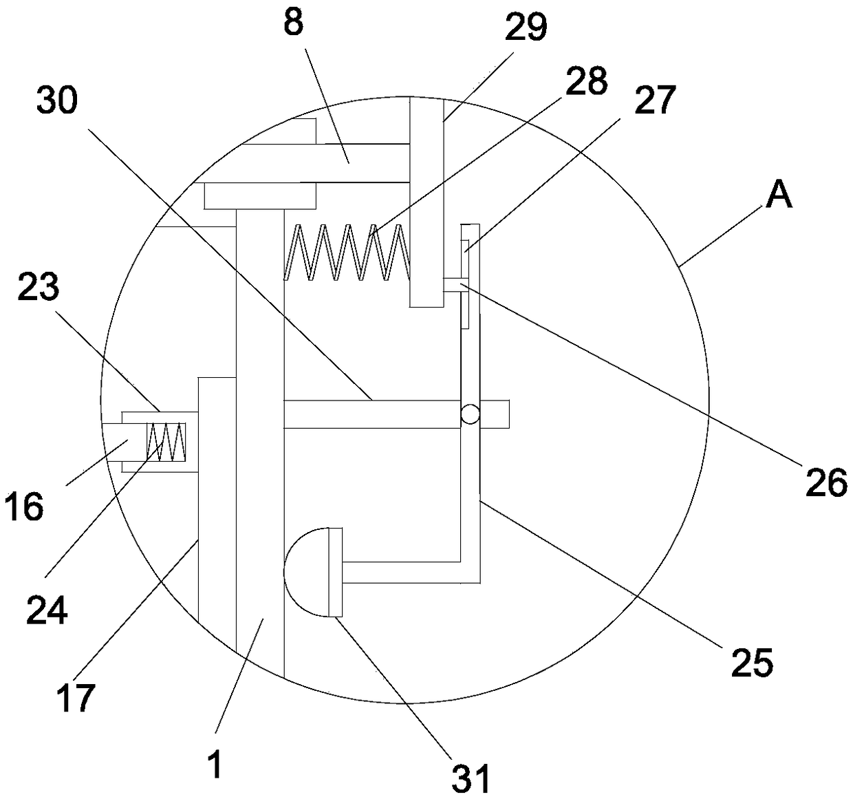 Efficient mixing device for concrete mixing