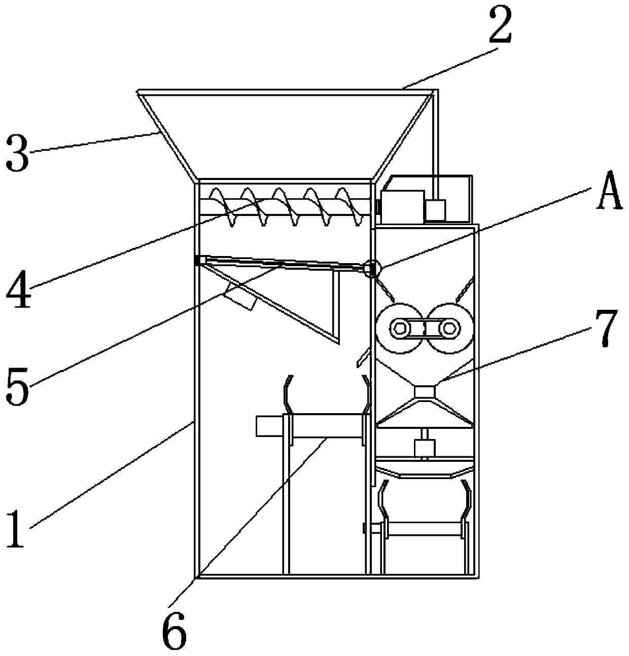 Construction waste treatment device