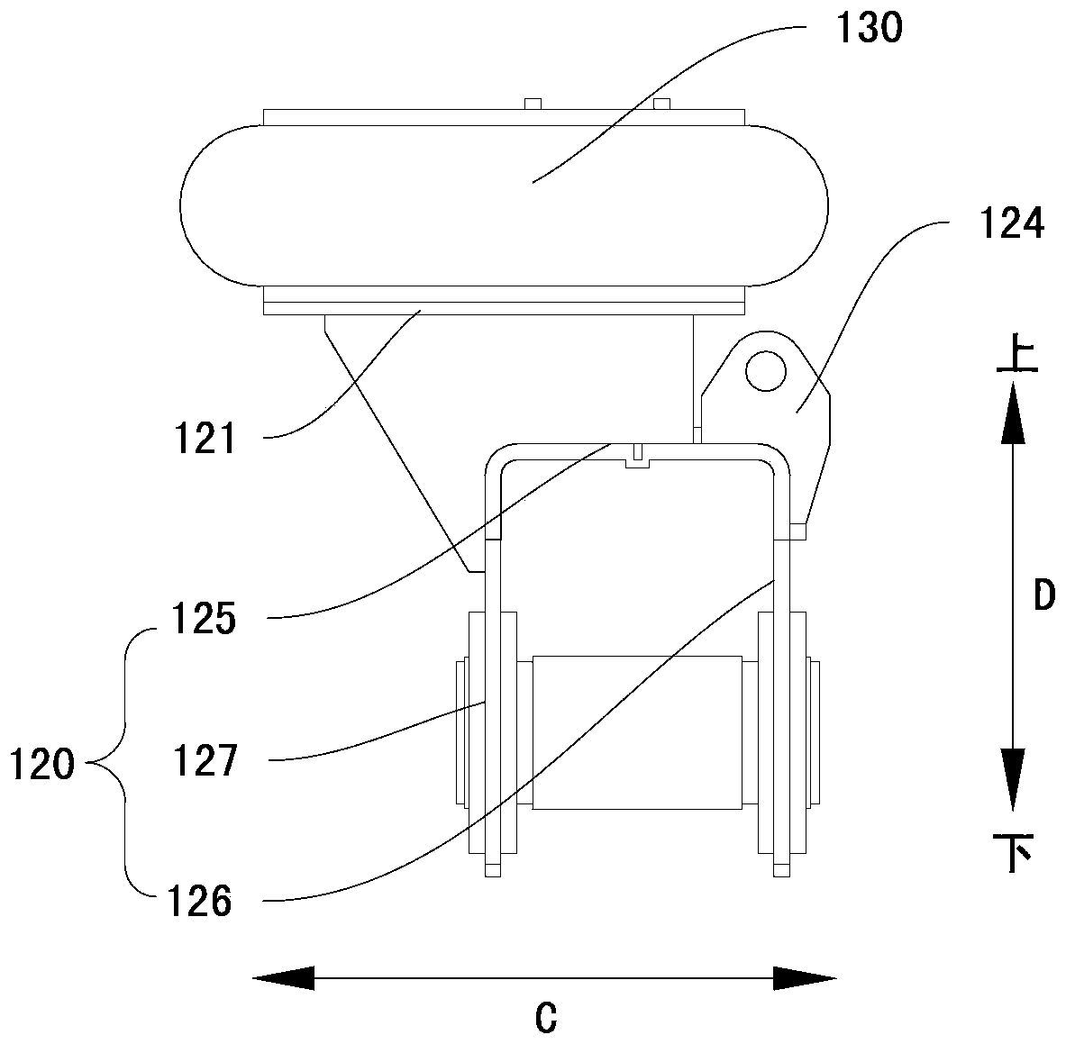 Hanger bracket assembly, hanger bracket with the hanger bracket assembly and vehicle with the hanger bracket