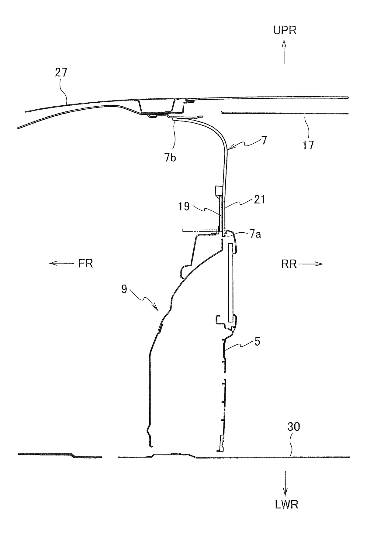 Vehicle interior structure