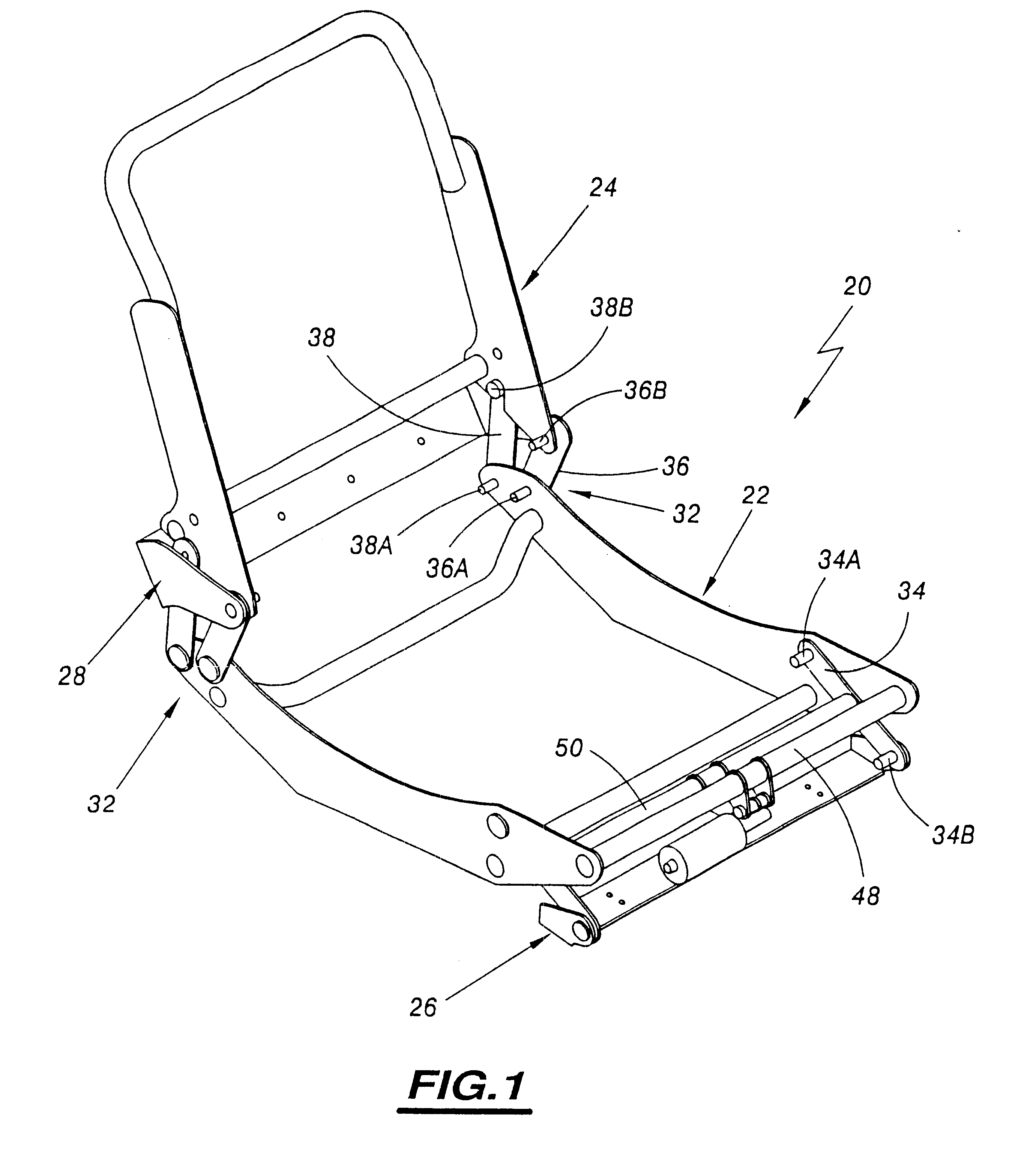 Variable configuration automobile vehicle seat