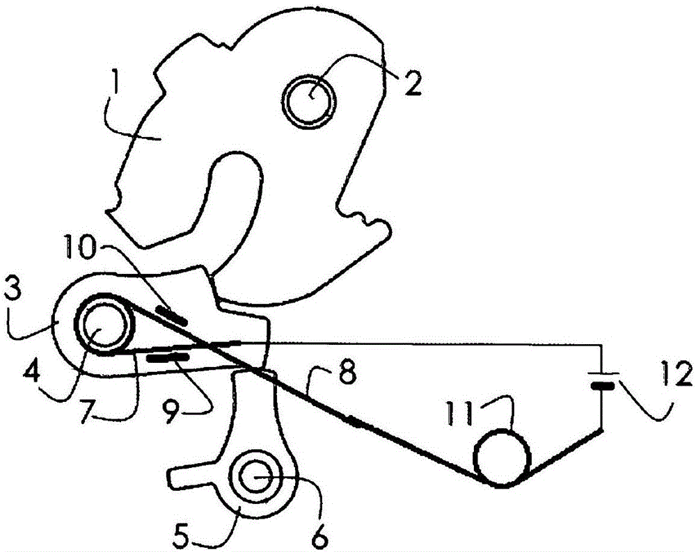 Motor vehicle lock with microswitch