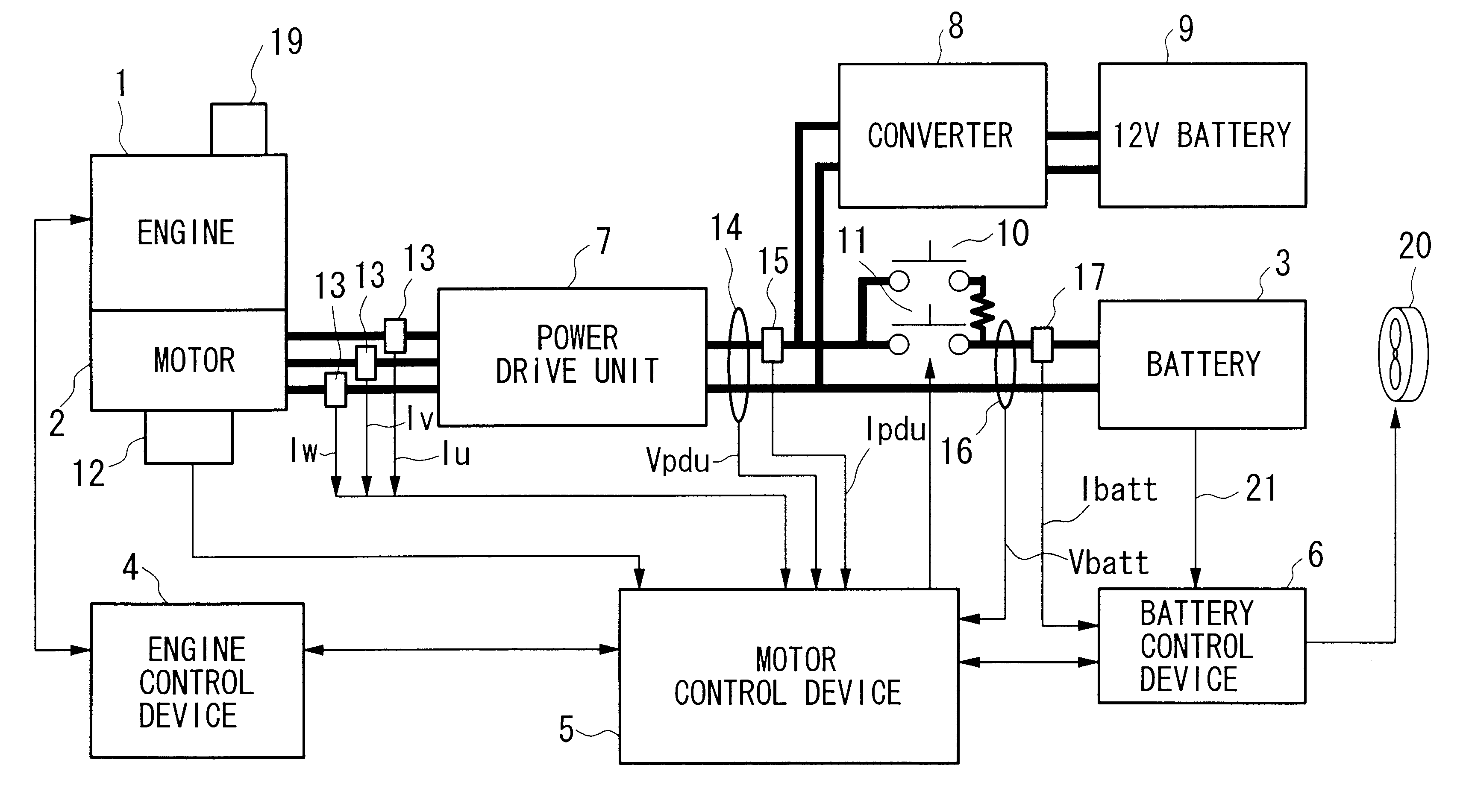 Control apparatus of hybrid vehicles