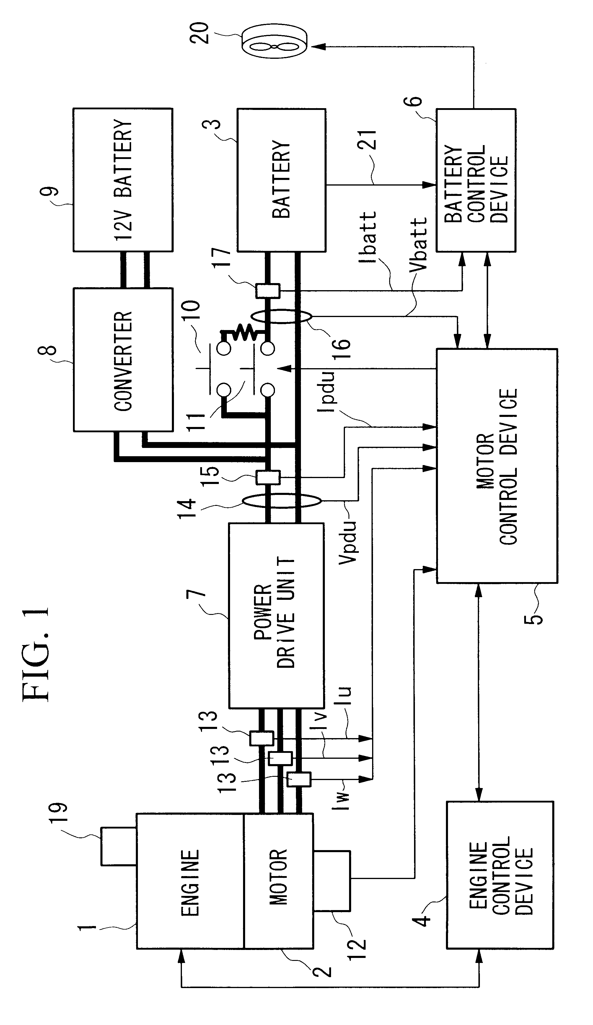 Control apparatus of hybrid vehicles