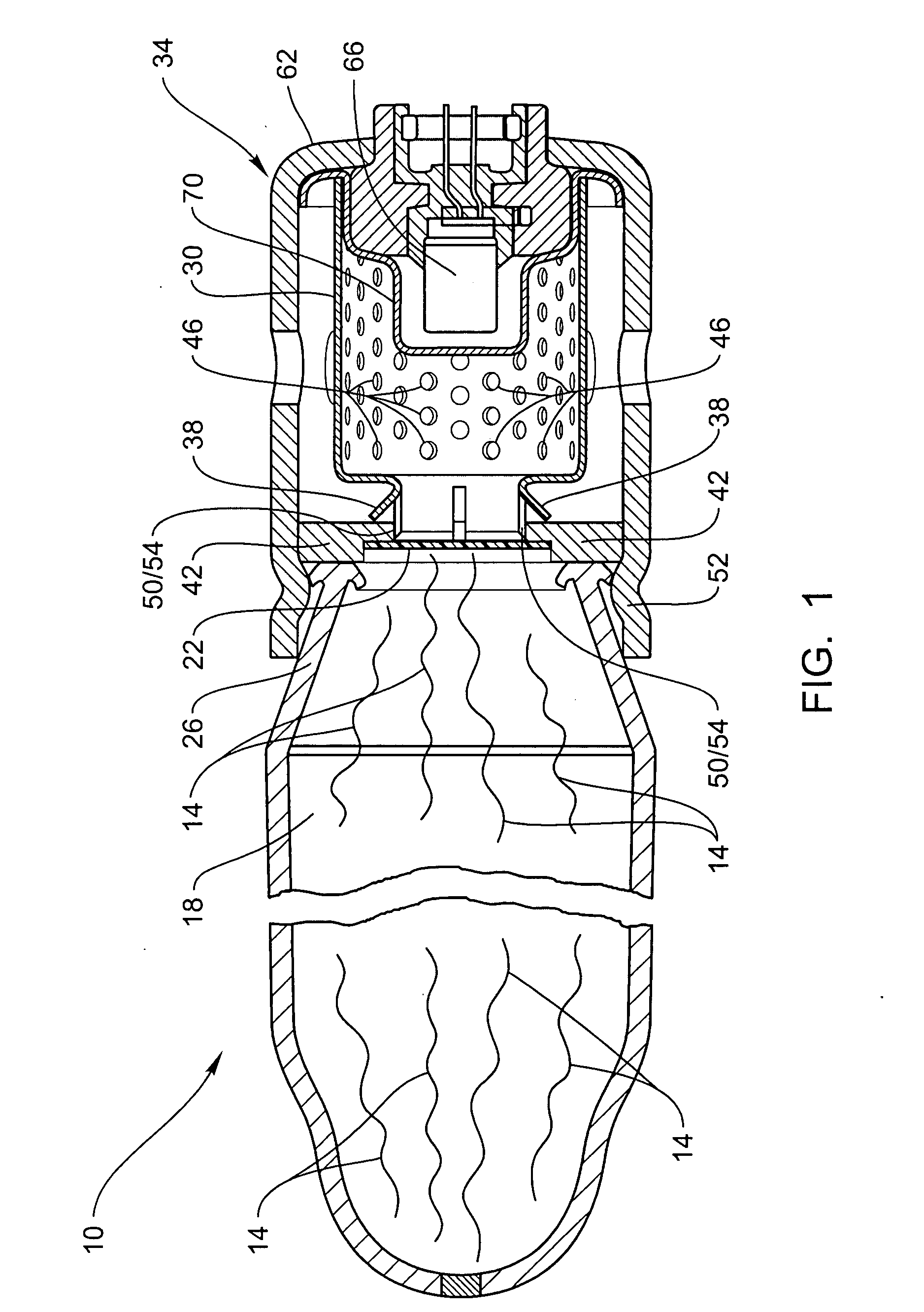 Airbag inflation with sliding baffle