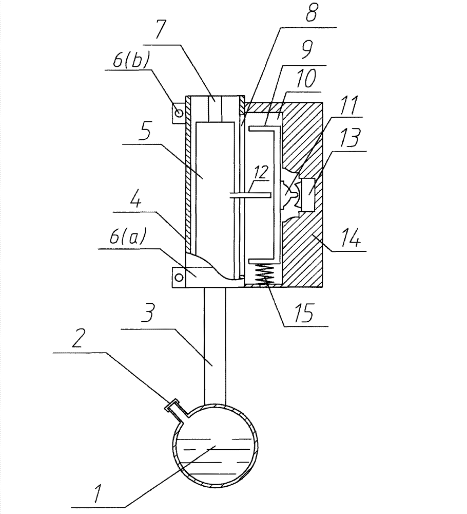 Novel floater type liquid level automatic control device