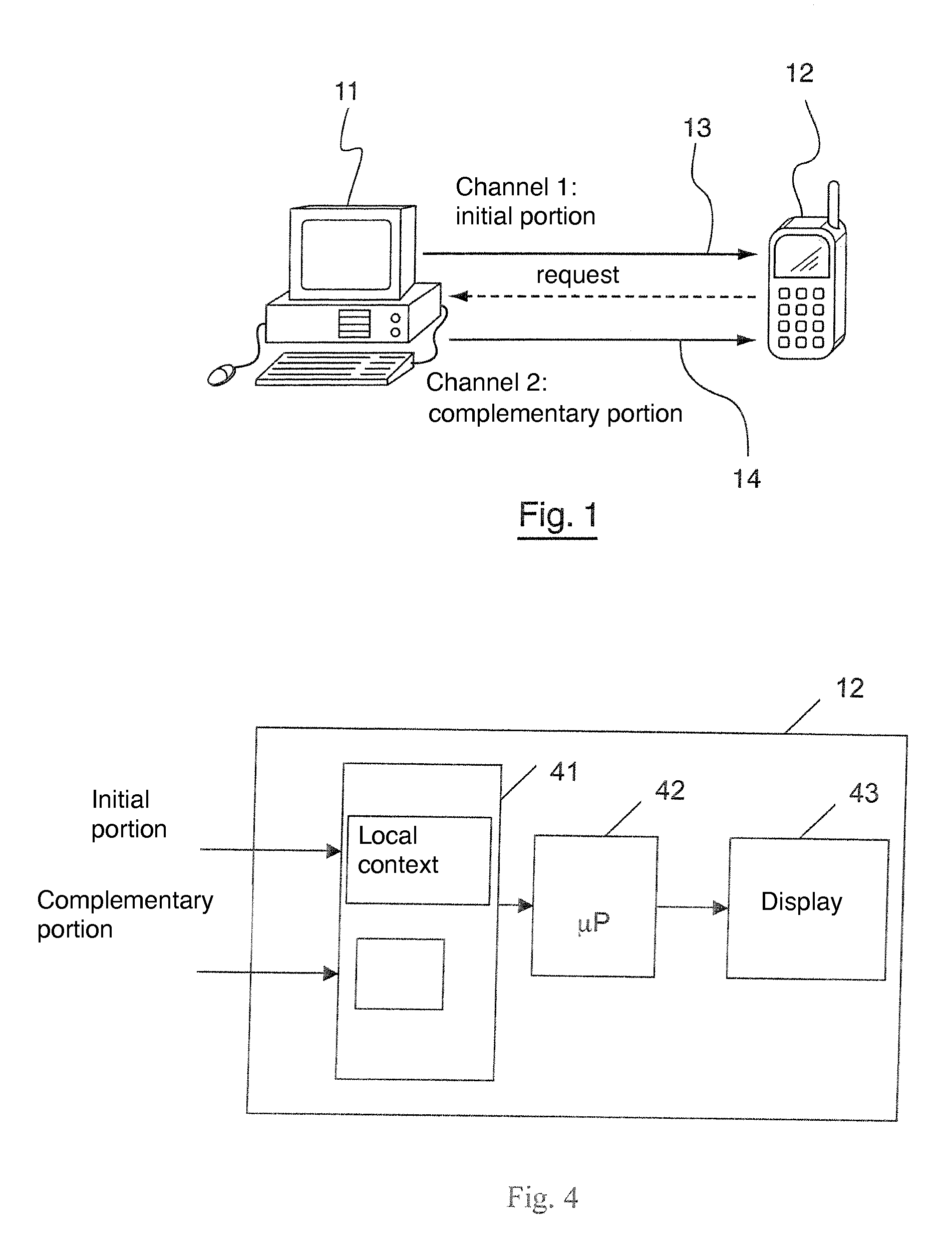 Transmission of multimedia content to a radiocommunication terminal