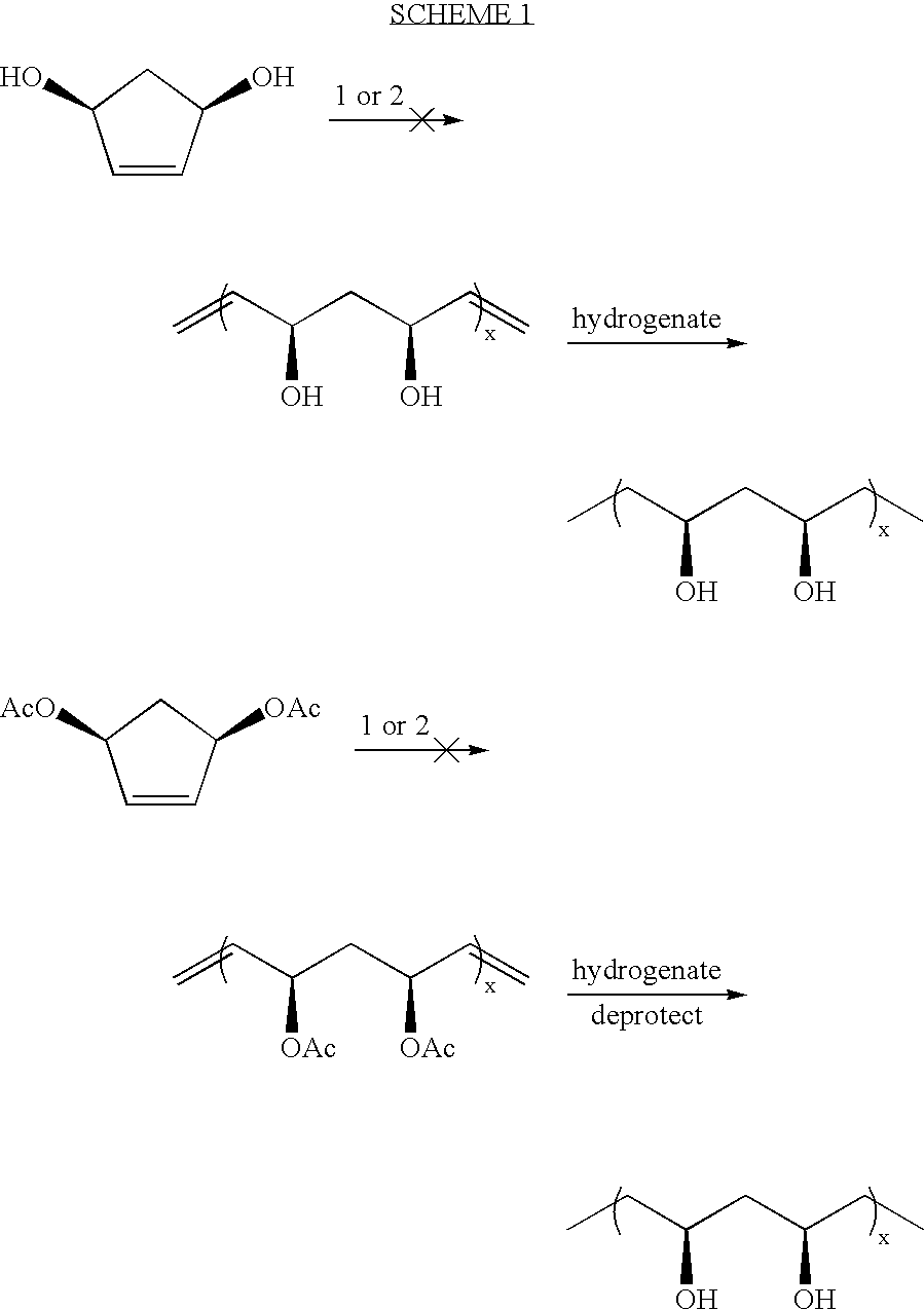 Synthesis of A,B-alternating copolymers by olefin metathesis reactions of cyclic olefins or olefinic polymers with an acyclic diene