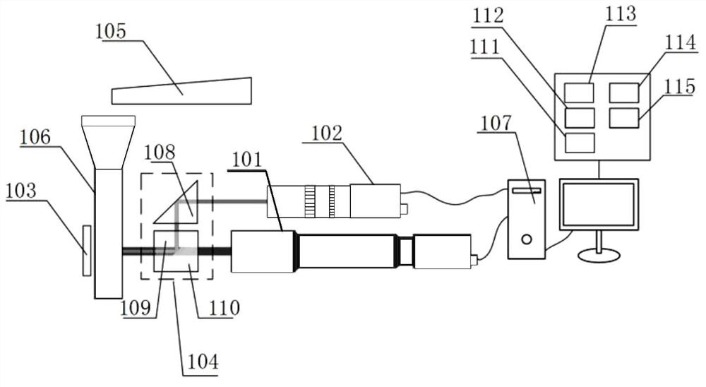 Machine-made sand void ratio online measurement system and method based on double cameras