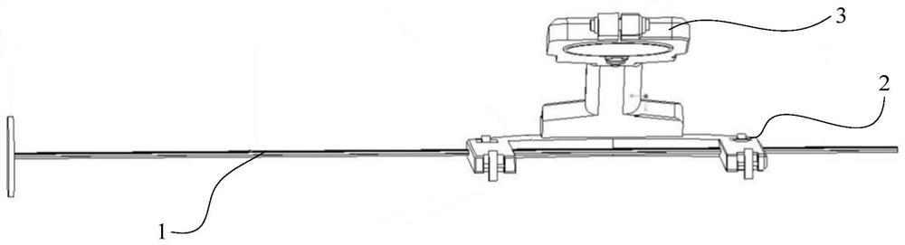 Line drawing and grinding tool clamping device