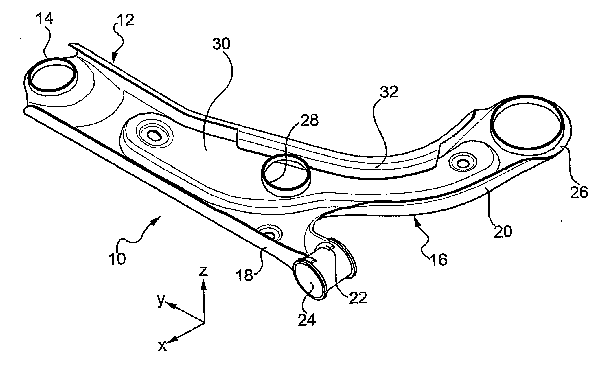 Suspension arm for a motor vehicle wheel suspension and method for manufacturing same