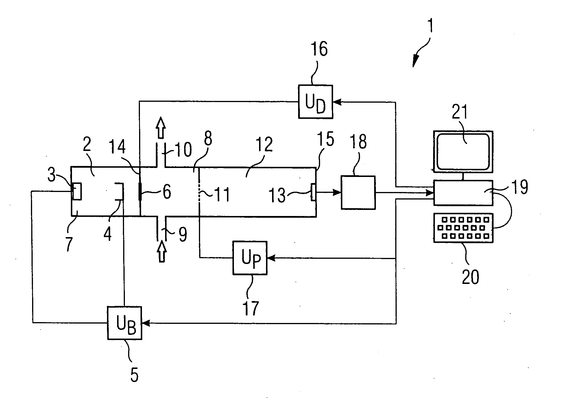 Device for spectroscopy using charged analytes