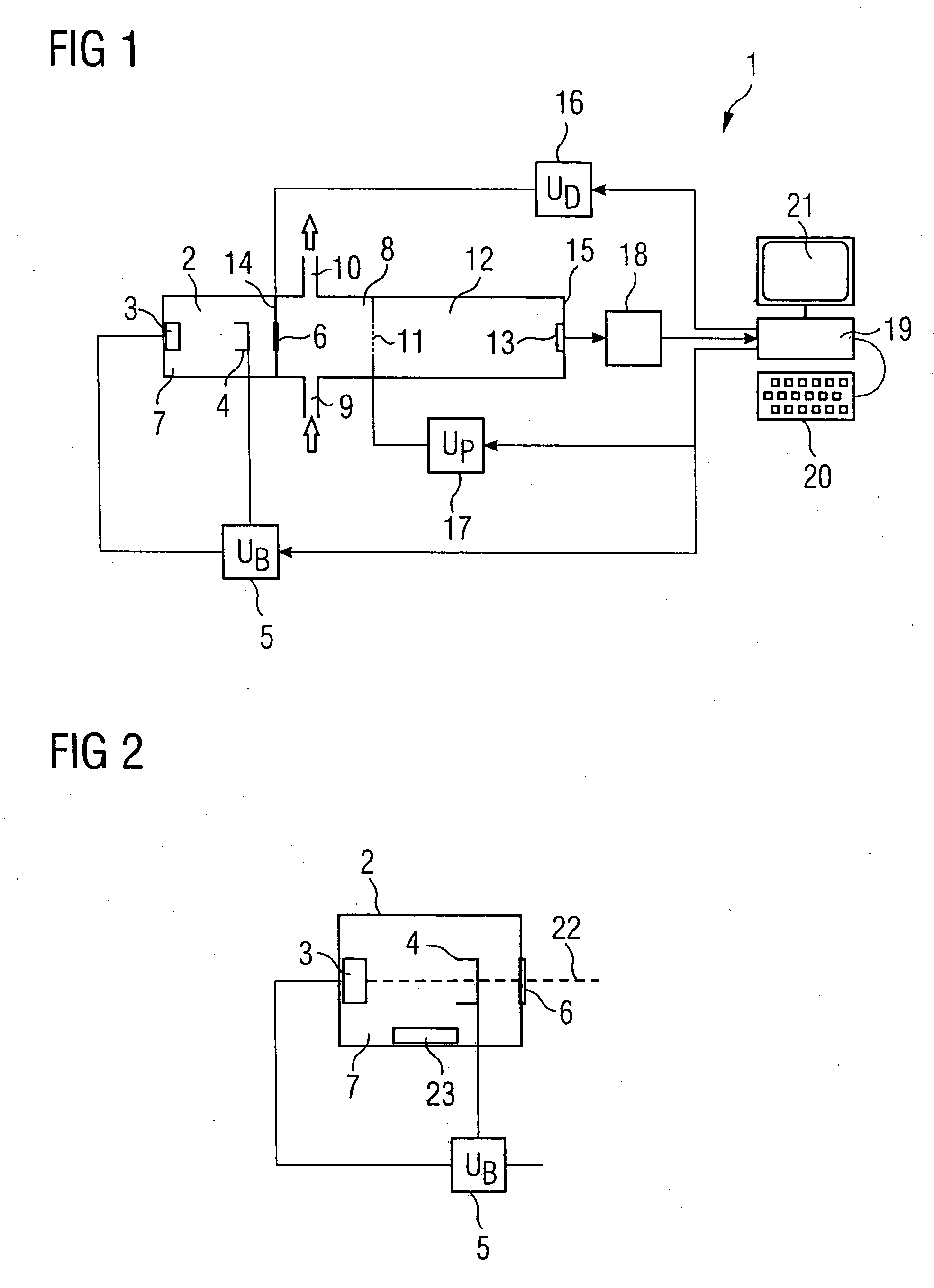 Device for spectroscopy using charged analytes