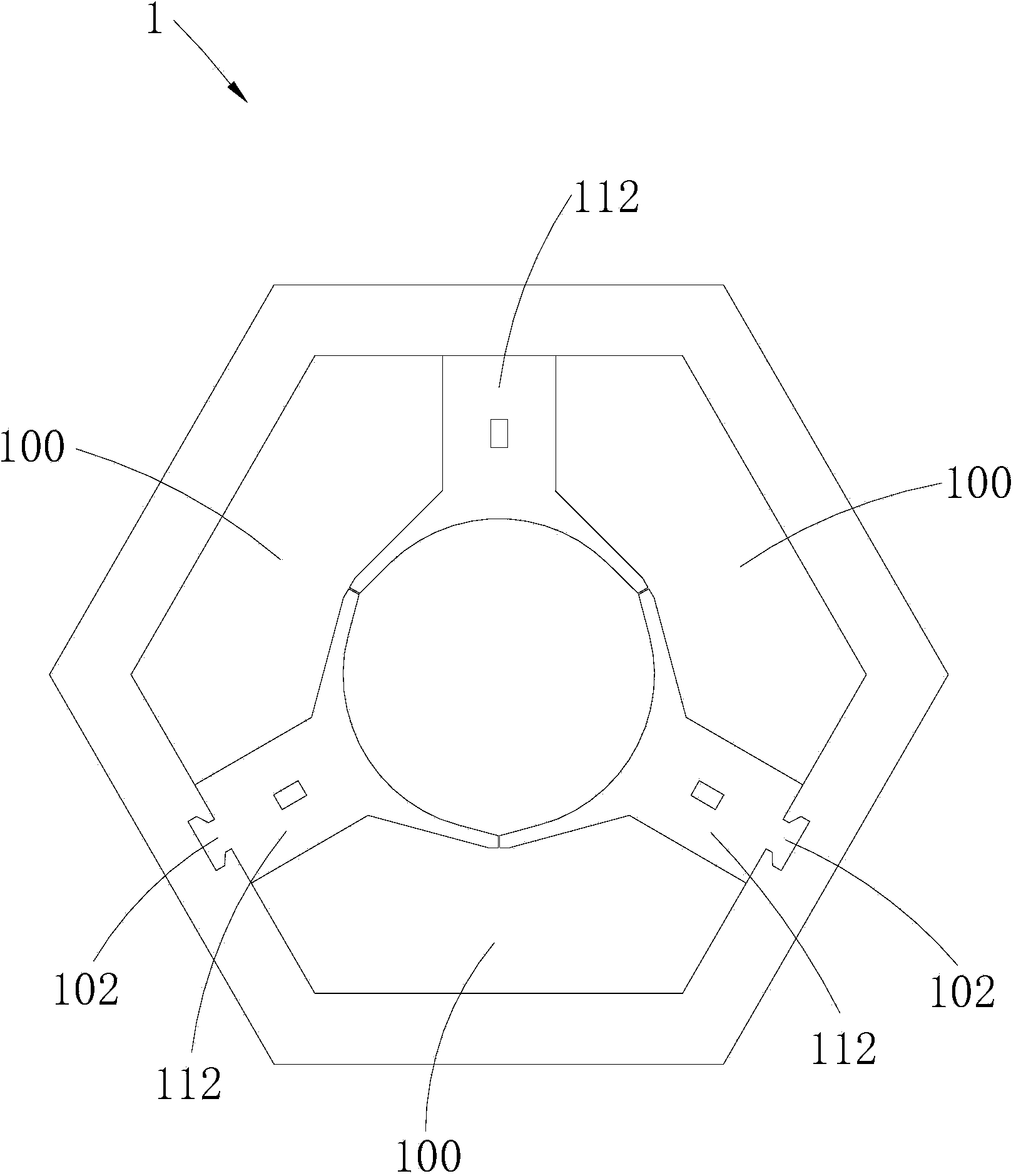 Stator iron core, stator and motor