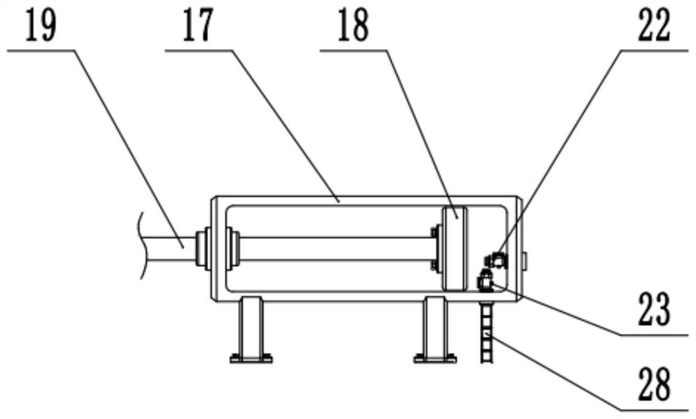 Environment-friendly degradable plastic bag medium filling device for mushroom planting and use method