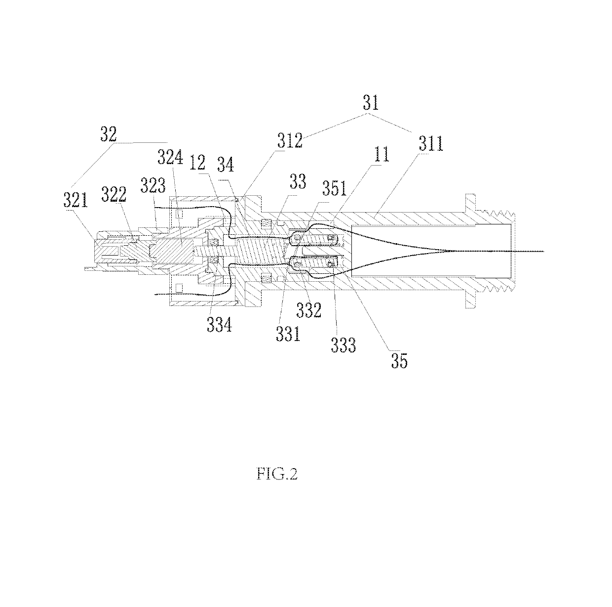 Water stop switch device and shower head