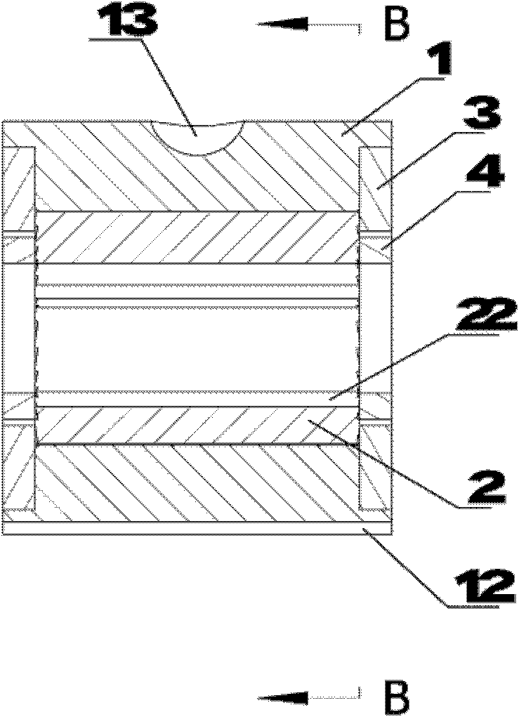 Self-seal kinetic pressure gas radial ceramic bearing