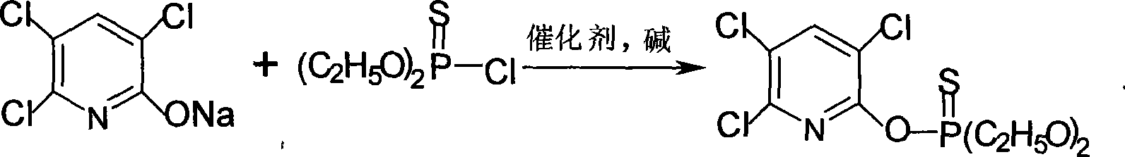 Preparation of O,O-diethyl-O-(3,5,6- trichloro-2-pyridinyl)thiophosphate