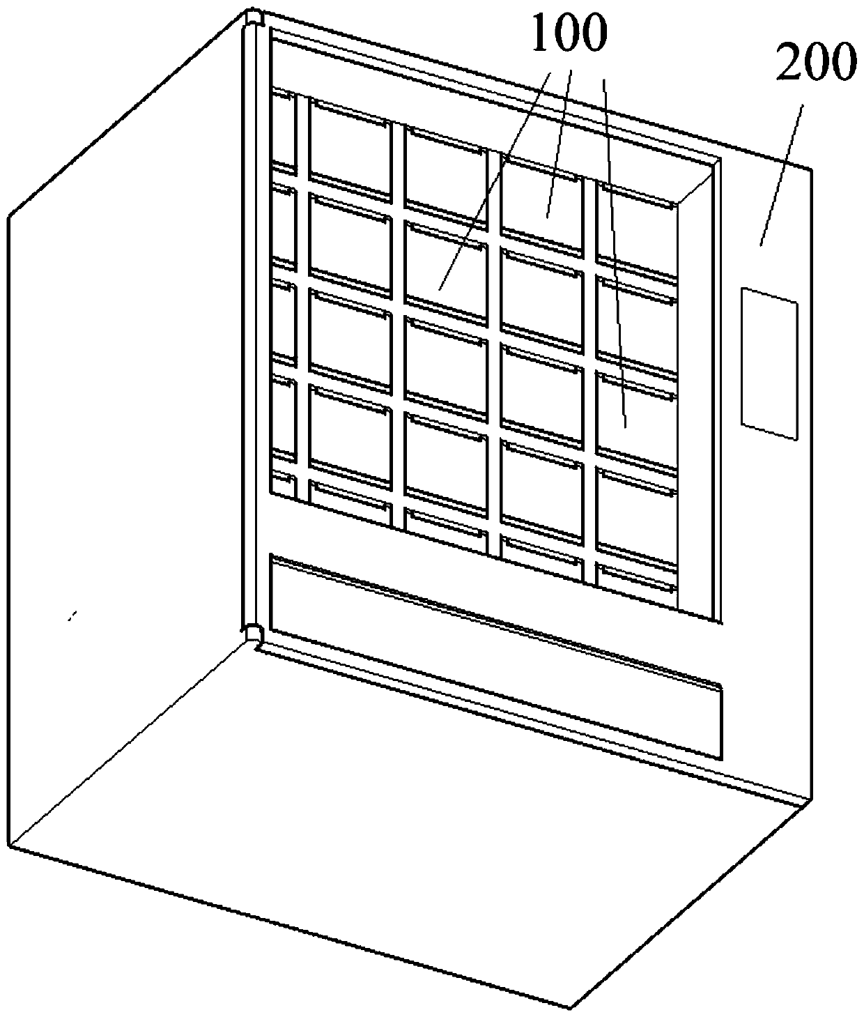 Grid cabinet automatic vending device