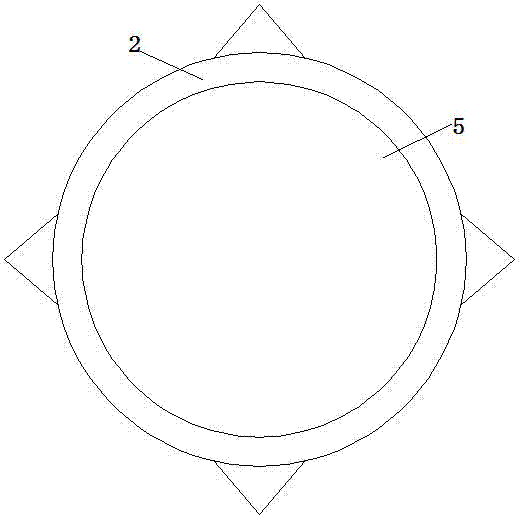 Novel rocket head structure capable of lowering resistance for water rocket