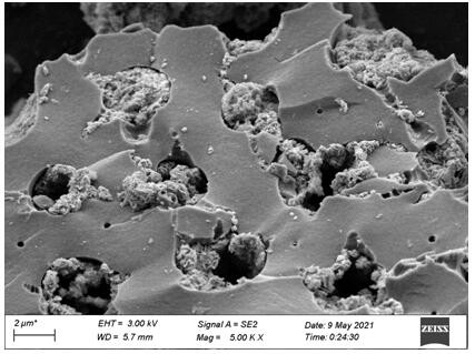 Preparation method and application of novel modified rubber seed shell biochar material