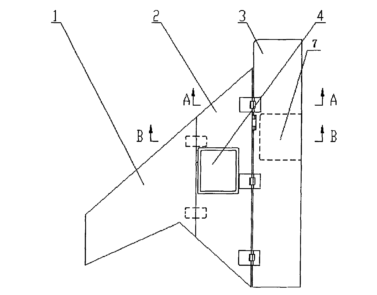 Drive-embedded dynamic folding morphing wing