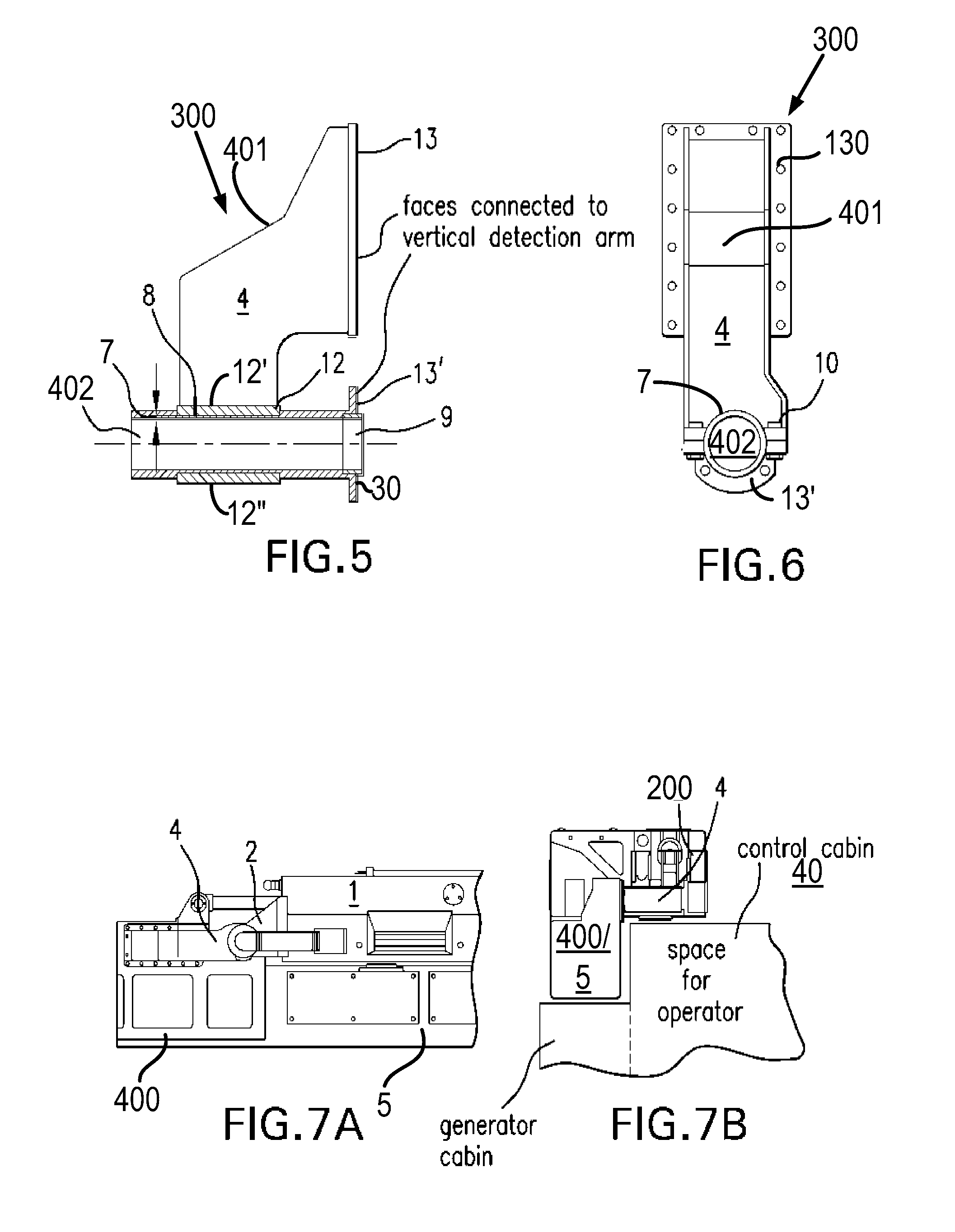 Arm folding mechanism for use in a vehicle-mounted radiation imaging system