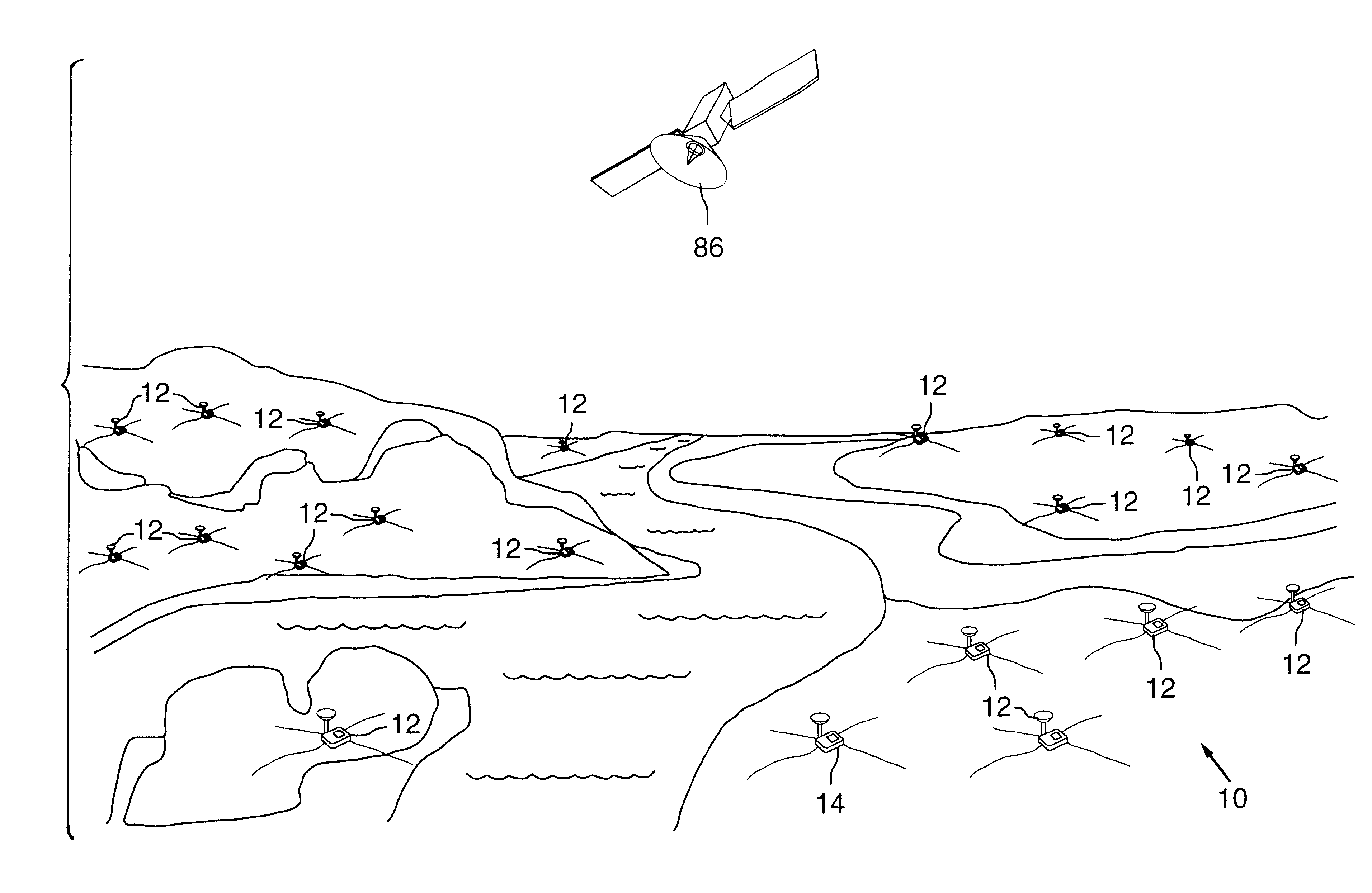 Satellite synchronized 3-D magnetotelluric system