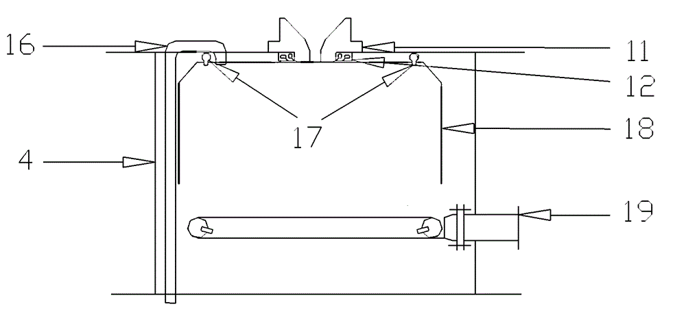 Slag gasifier for pressurized fixed bed