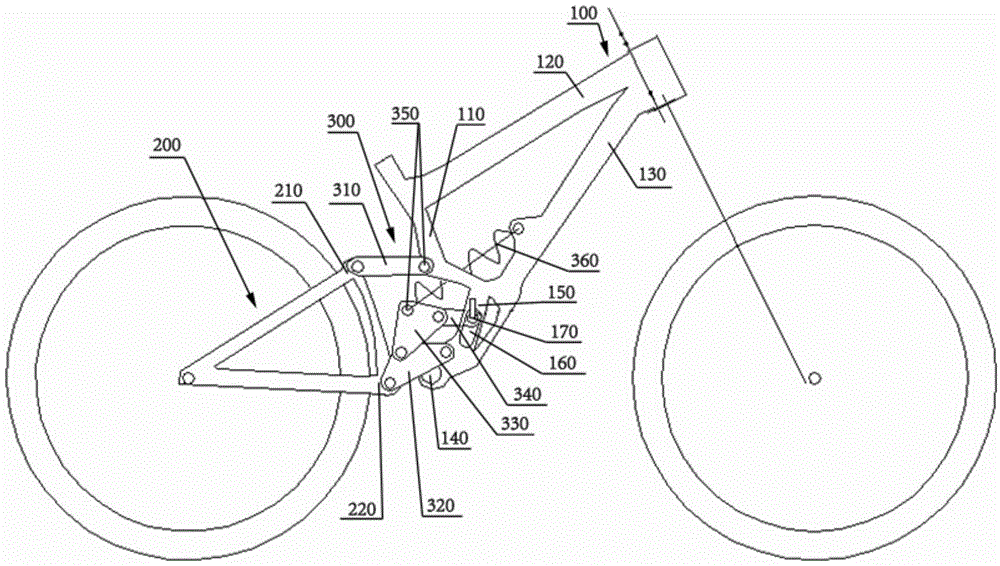 Bicycle and adjustable bicycle frame damping structure thereof