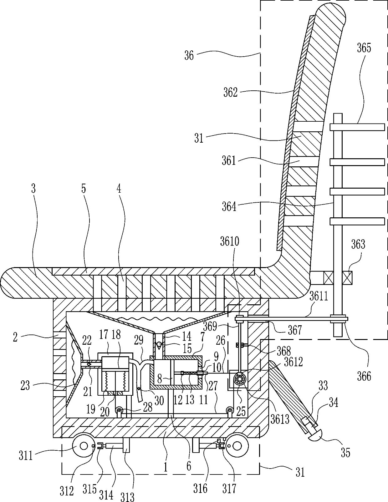 Medical heatable seat