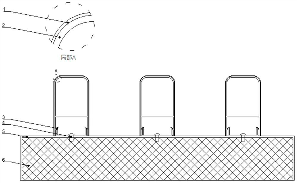 A sound-absorbing module for indoor A-class fireproof bamboo veneer curtain wall