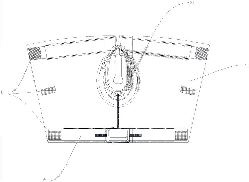 Intelligent wearing device for defecation nursing machine