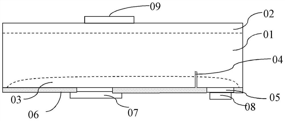 Integrated structure of graphene bypass diode and crystalline silicon solar cell and preparation method