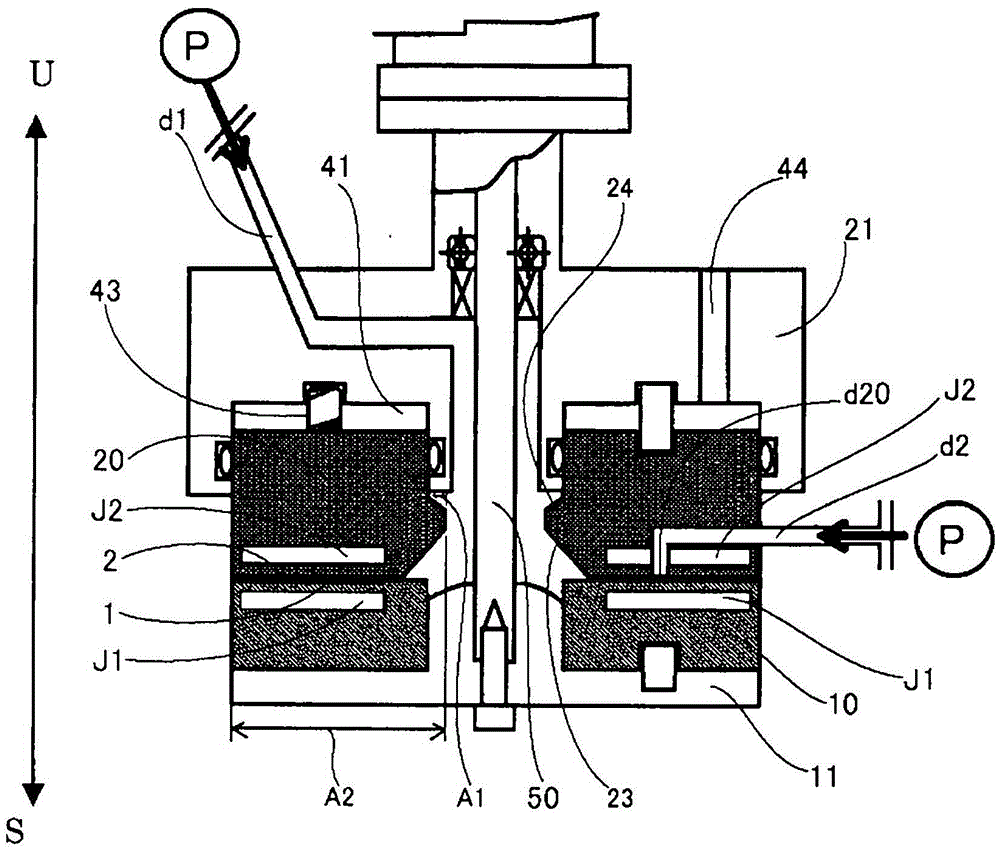 Method for Preventing Adhesion of Adhesion Using Forced Film Type Fluid Treatment Device