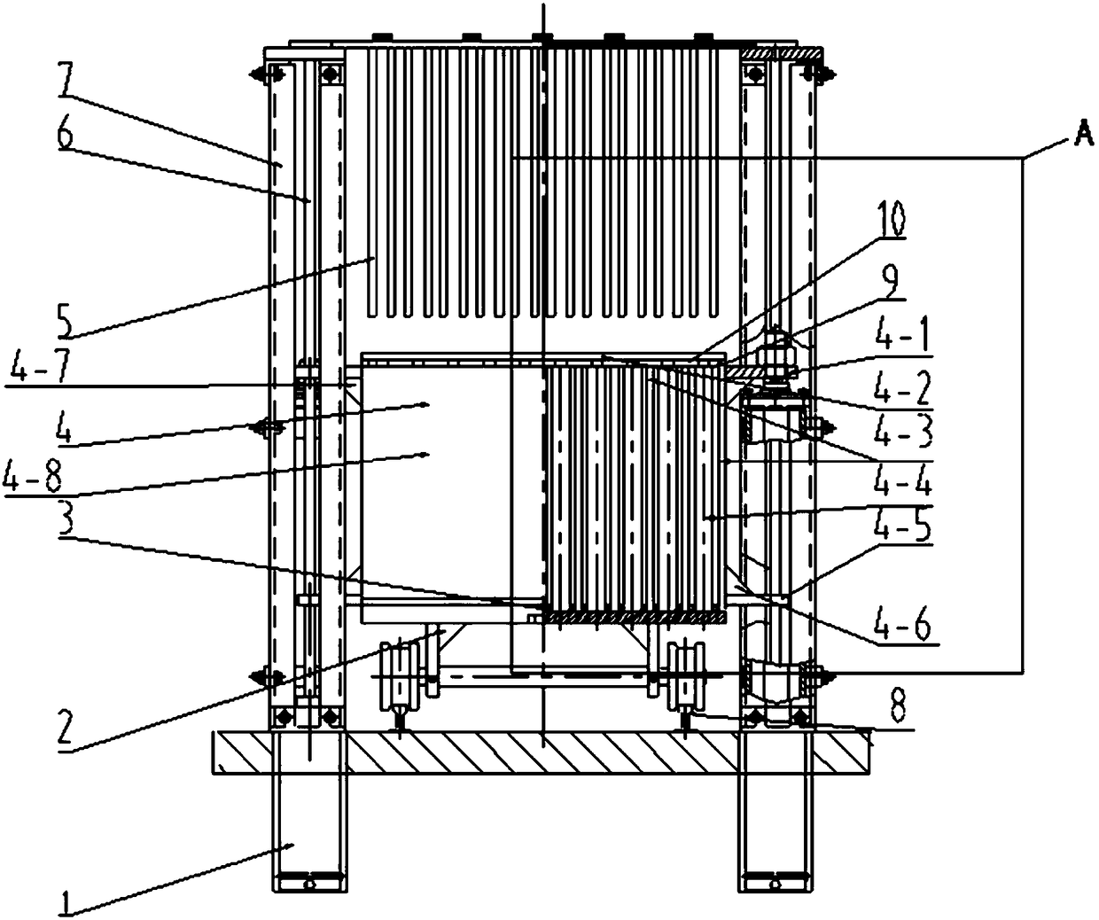 Gypsum block molding device and operation method thereof