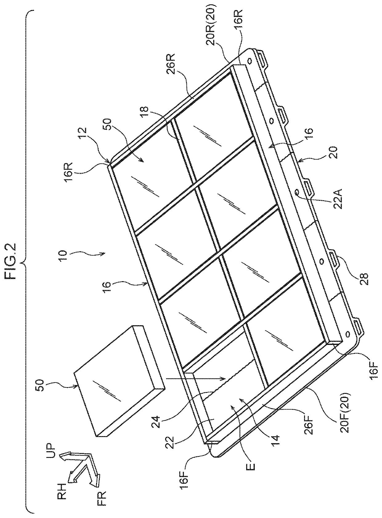 Vehicle battery-carrying floor structure