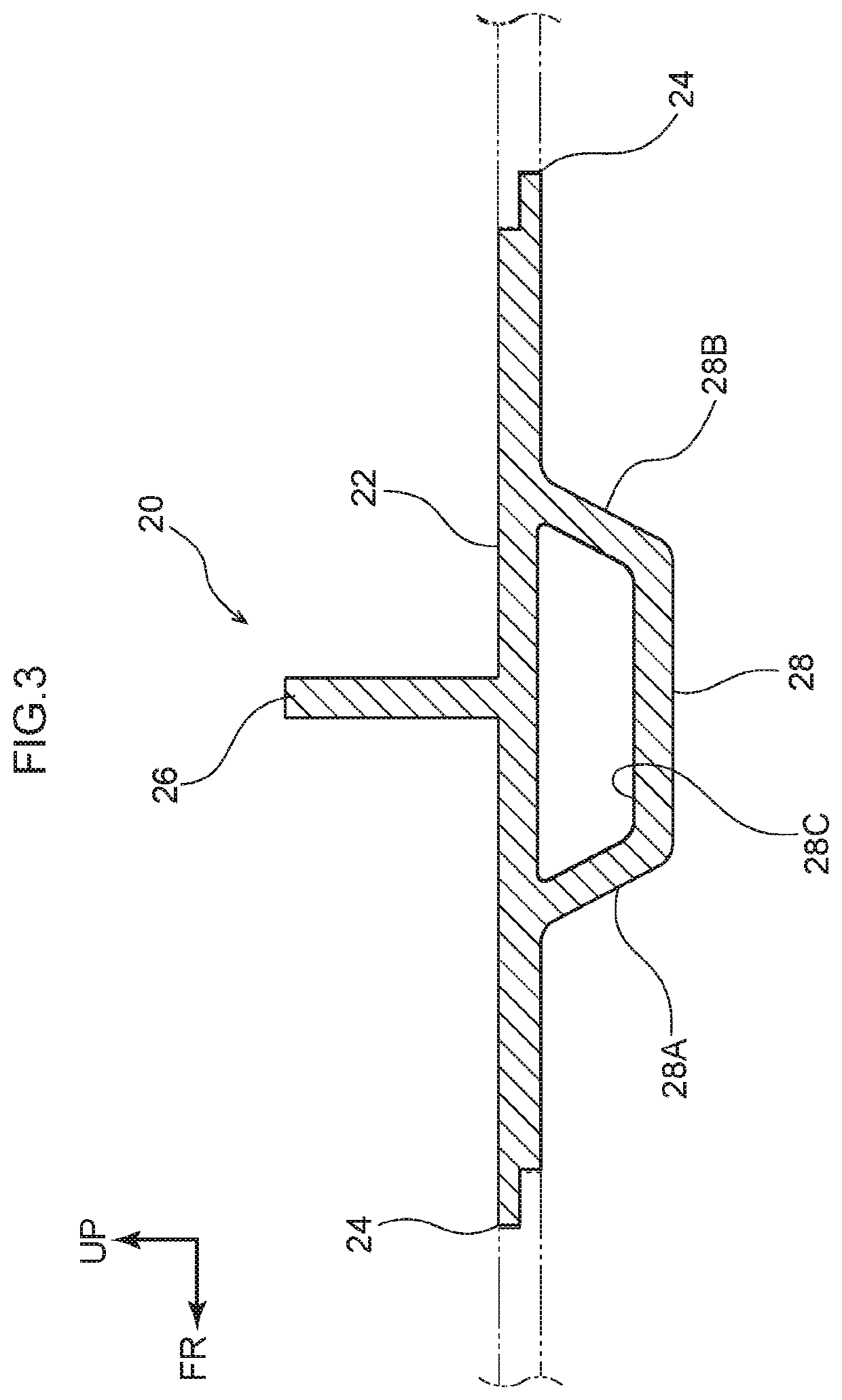 Vehicle battery-carrying floor structure