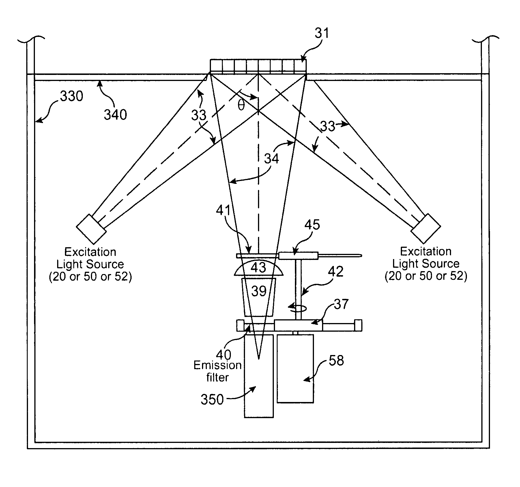 Apparatus and method for interleaving detection of fluorescence and luminescence