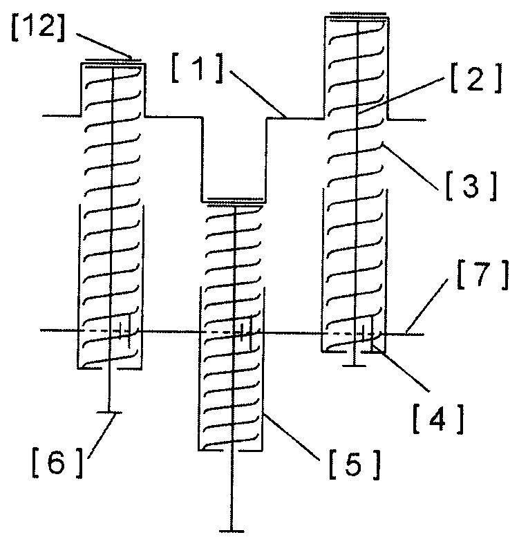 Stroke-variable elastic continuously-variable transmission or rotary speed controller