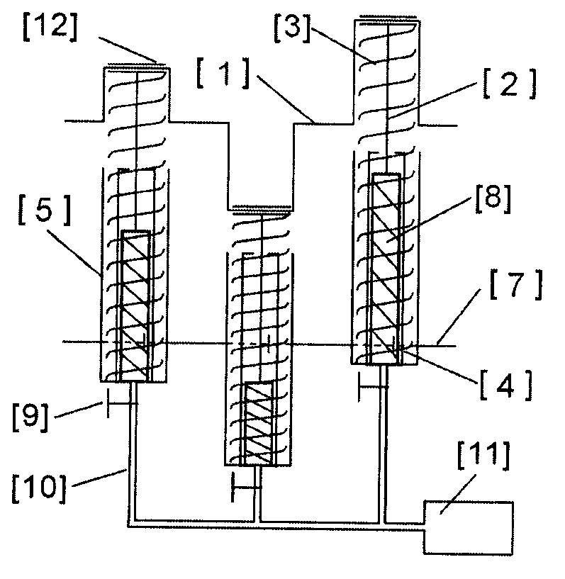 Stroke-variable elastic continuously-variable transmission or rotary speed controller