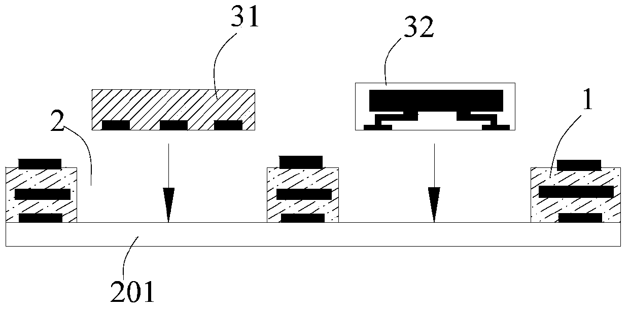 Semiconductor embedded hybrid packaging structure and manufacturing method thereof