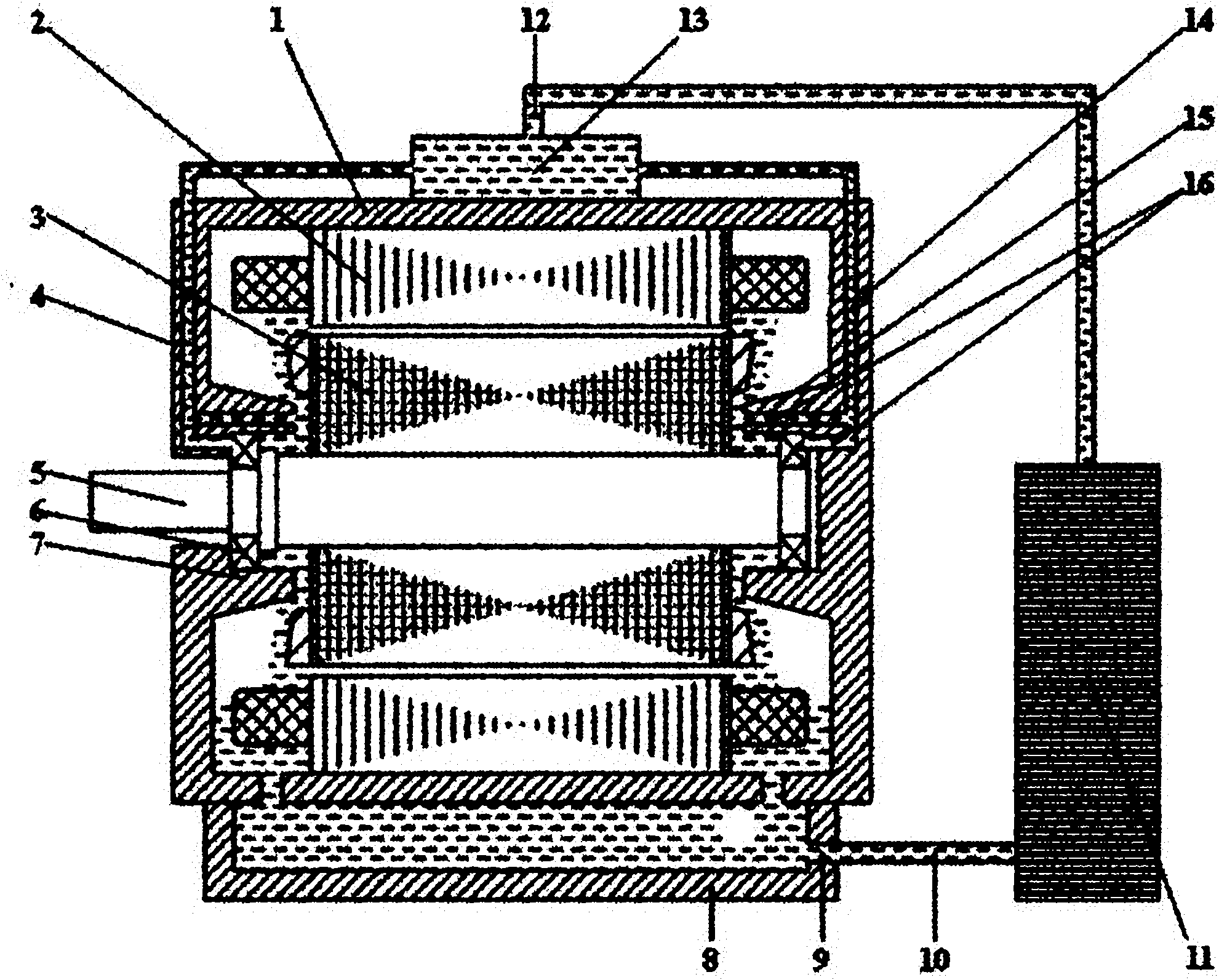 System and method for cooling motor with liquid