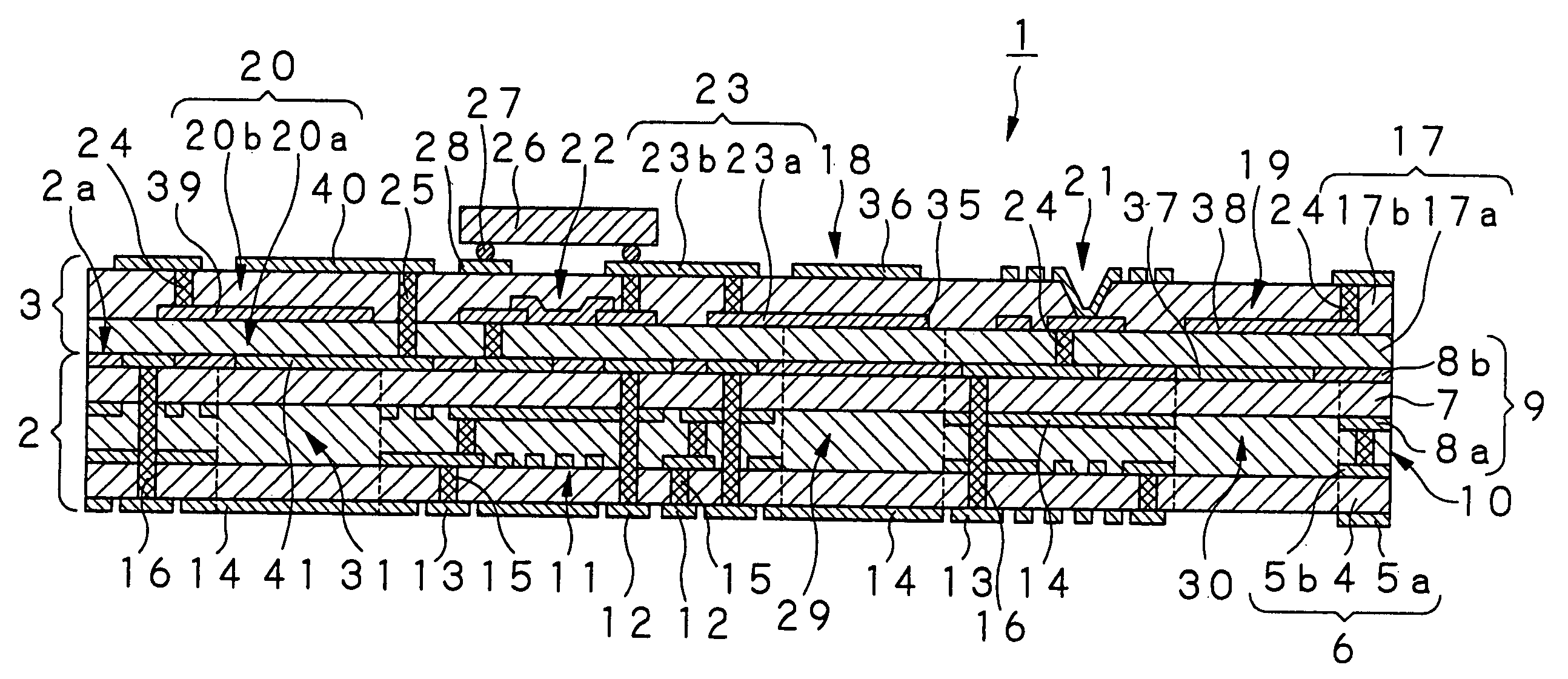 High frequency module board device